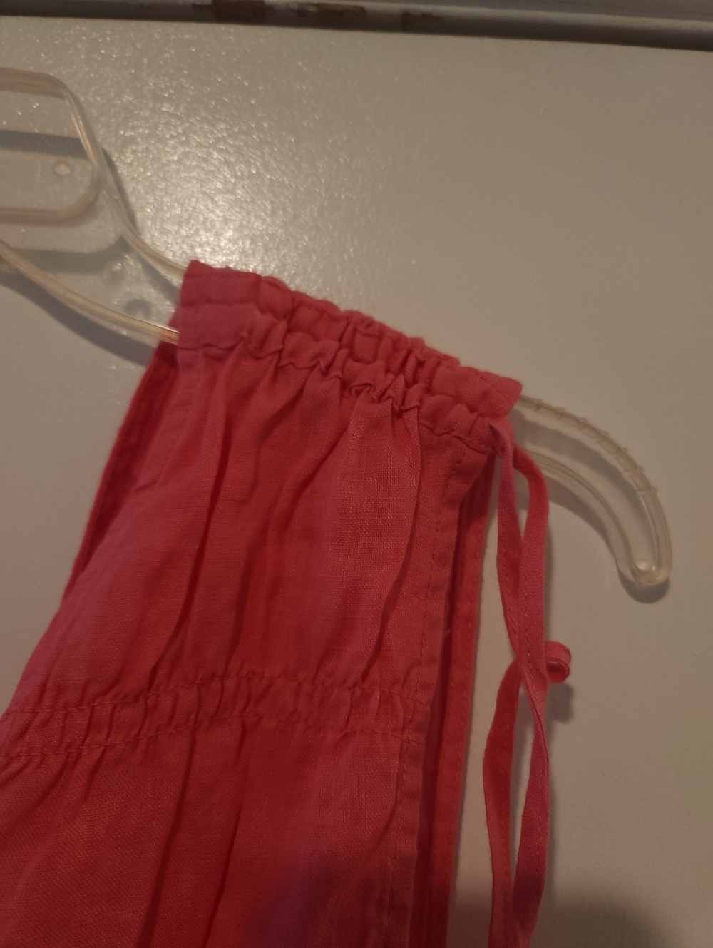 Women's Coral Pink Button-Front Sleeveless Top - Picture 3 of 6